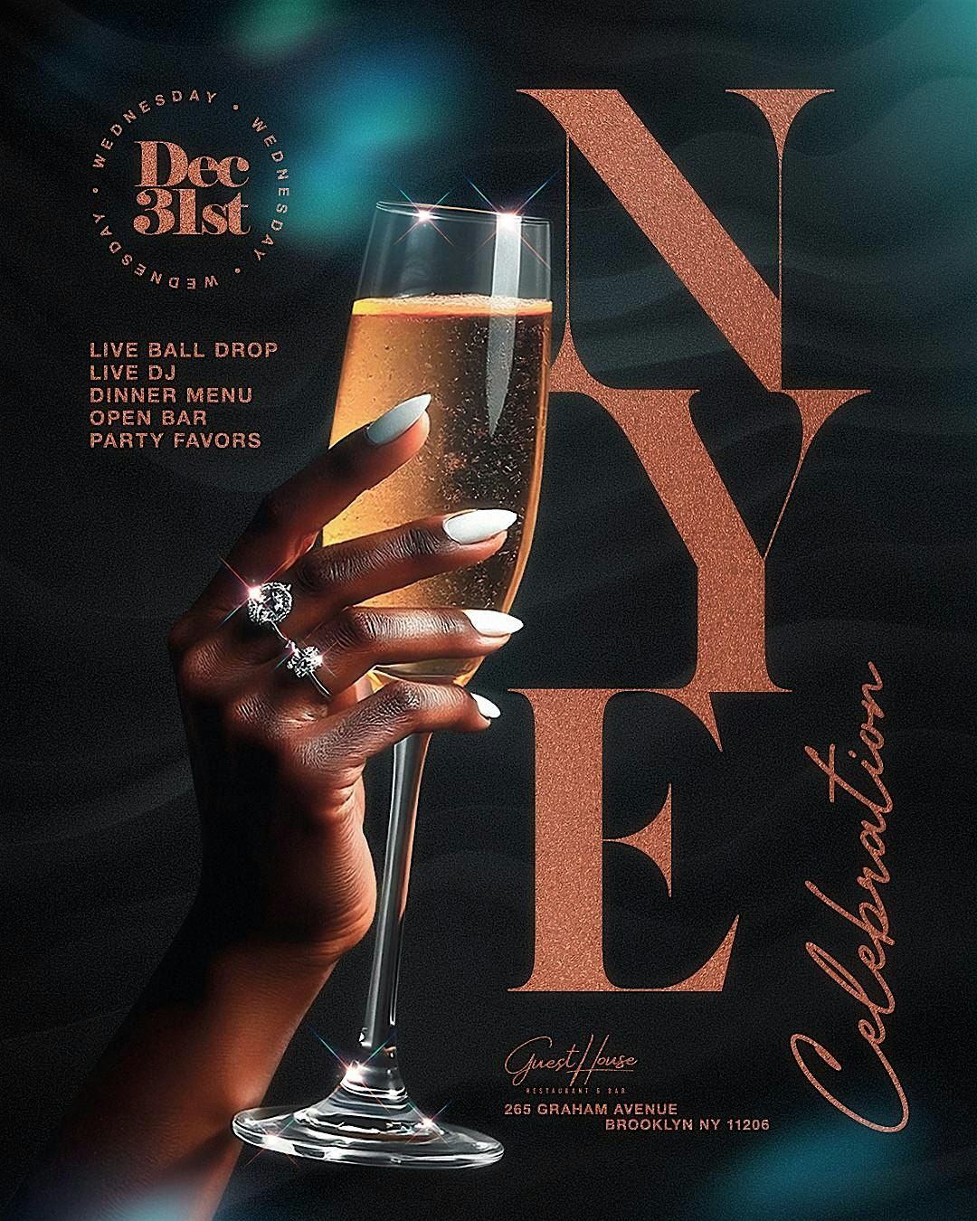New Years Eve 2026: Luxury Dinner & Countdown Party -  Brooklyn, NY"
