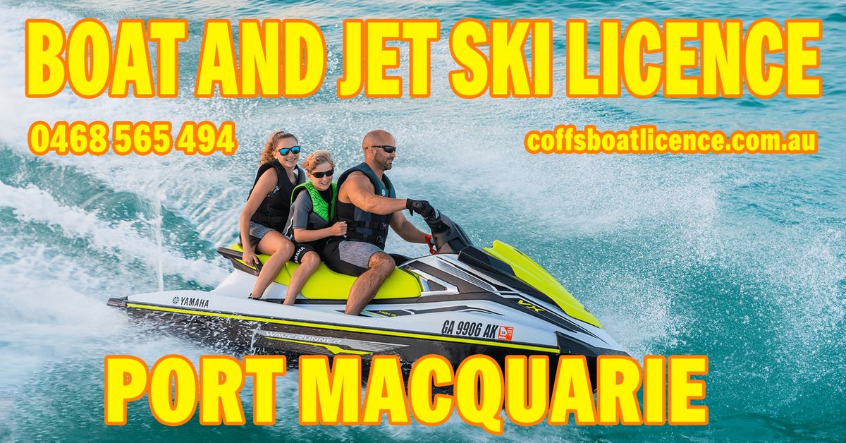 Port Macquarie Boat & Jet Ski Licence Course