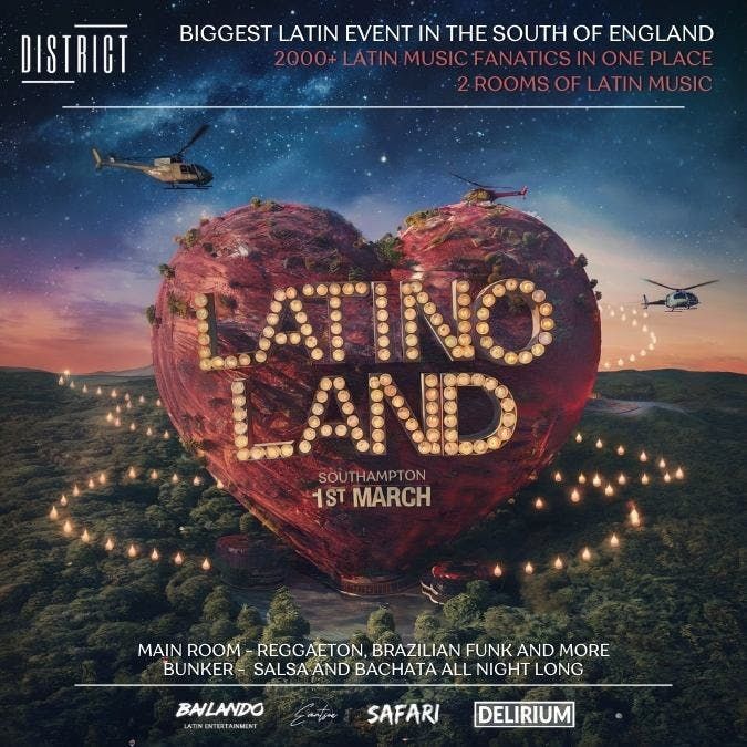 LATINOLAND AT DISTRICT - SOUTHAMPTON, 1ST OF MARCH