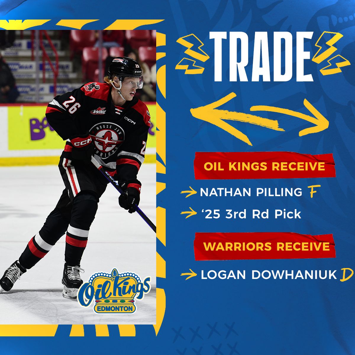 Edmonton Oil Kings vs. Moose Jaw Warriors
