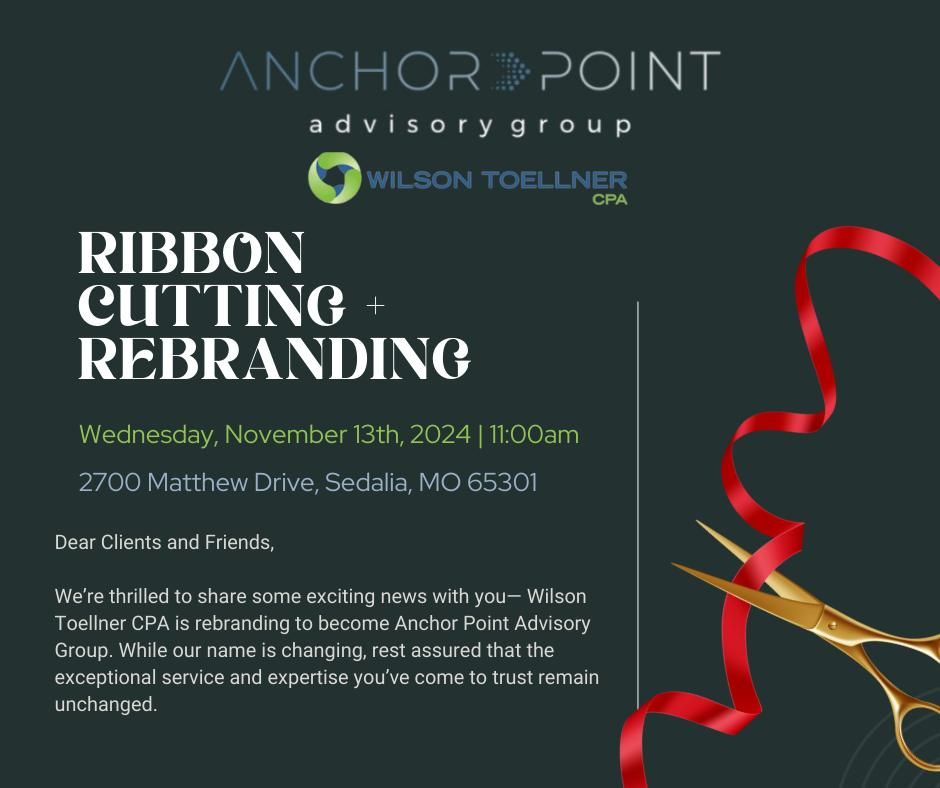 Anchor Point Advisory Group (Wilson Toellner CPA) Ribbon Cutting