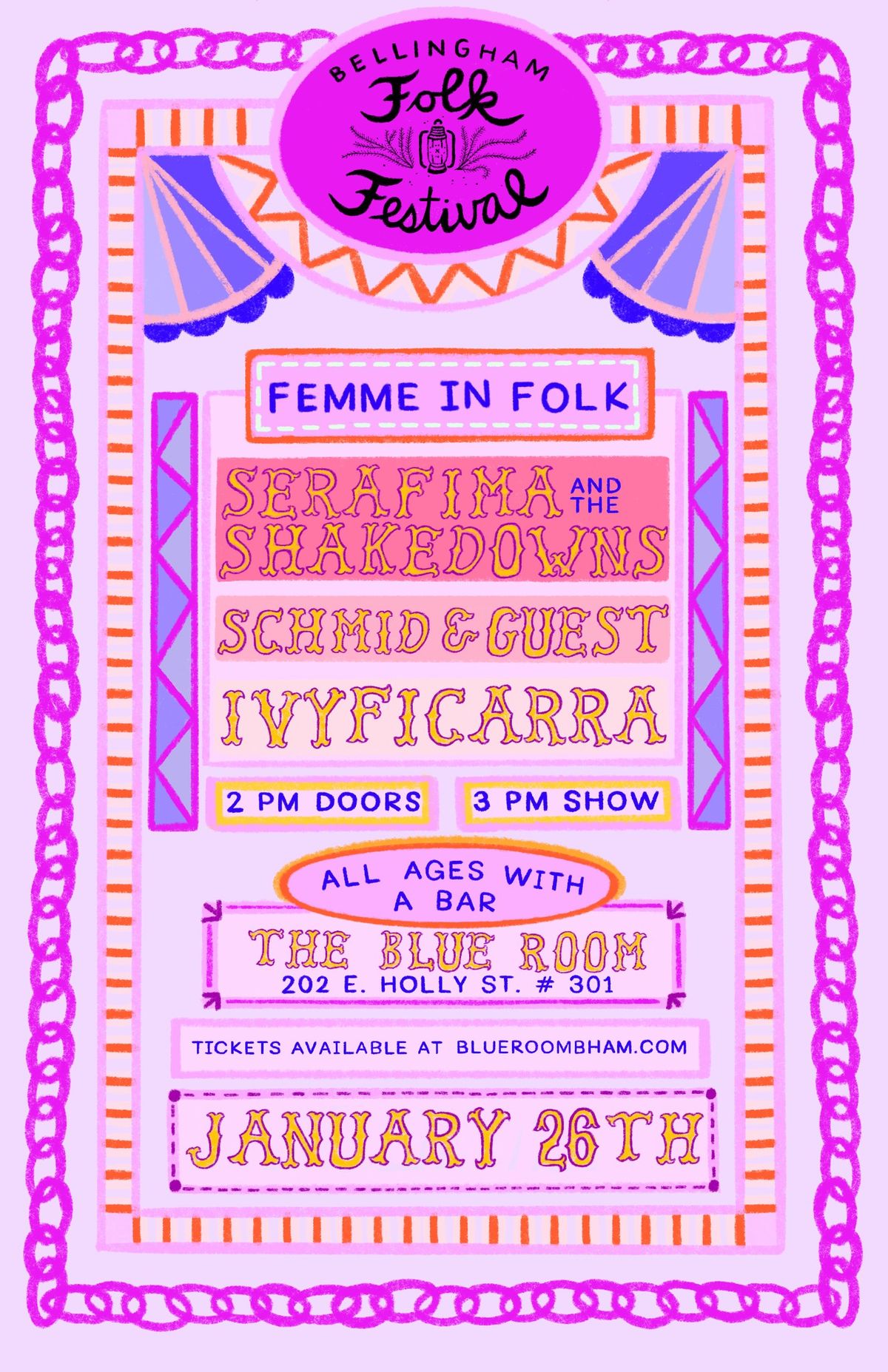 Bellingham Folk Festival | Femme in Folk ft. Serafima & the Shakedowns, Schmid & Guest, Ivy Ficarra