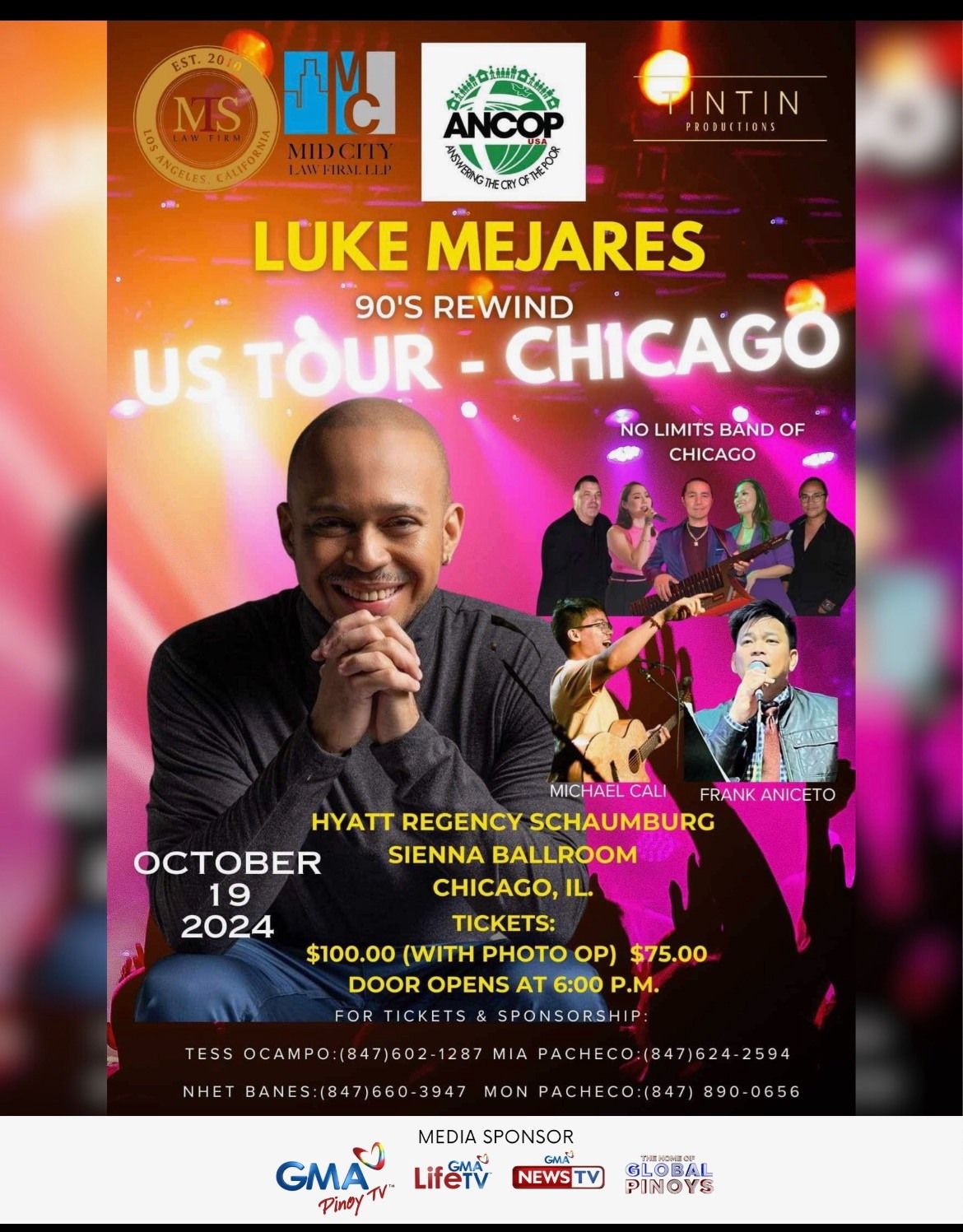 Luke Mejares 90s Rewind US Tour