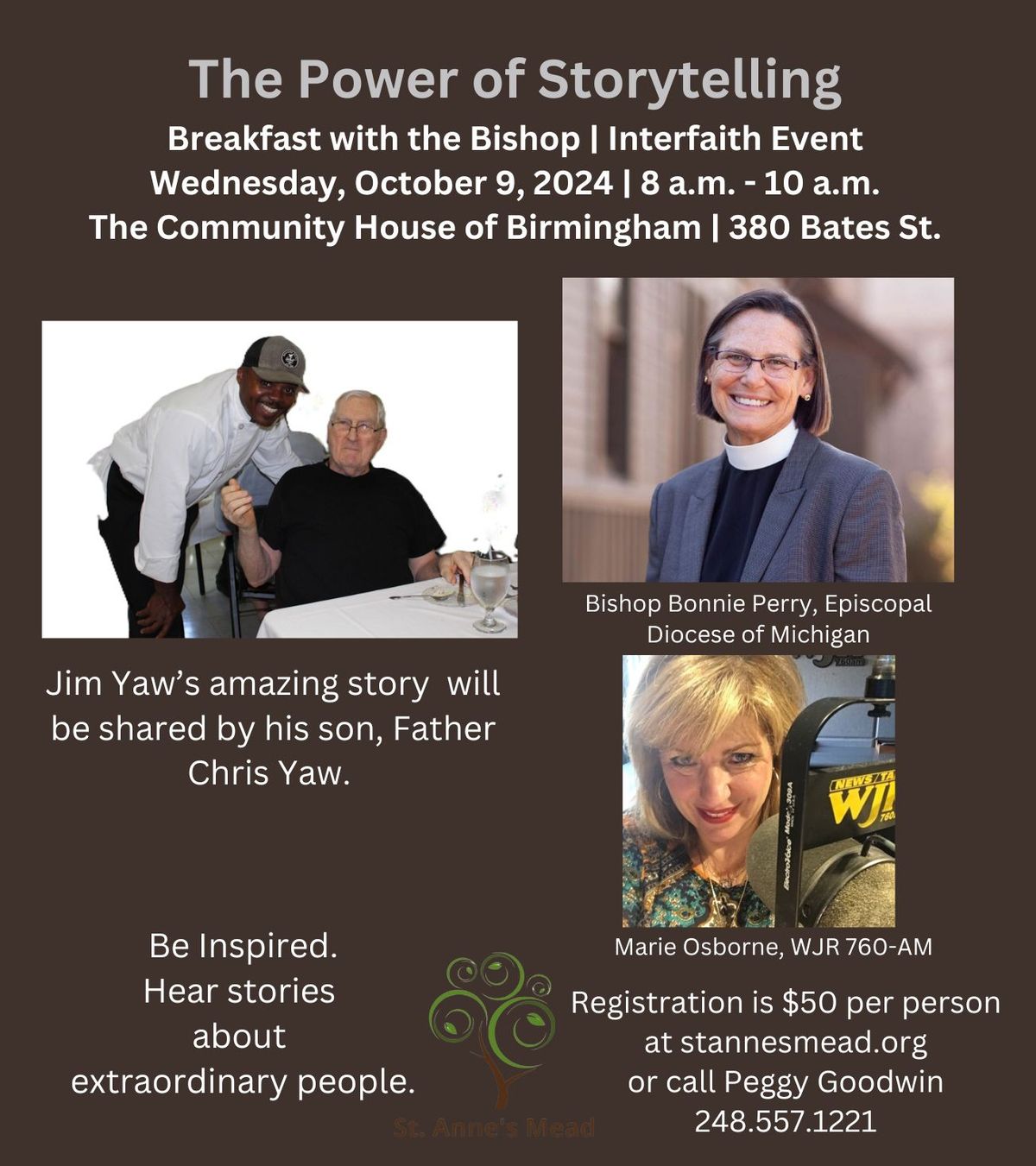 Breakfast with the Bishop:  The Power of Storytelling 