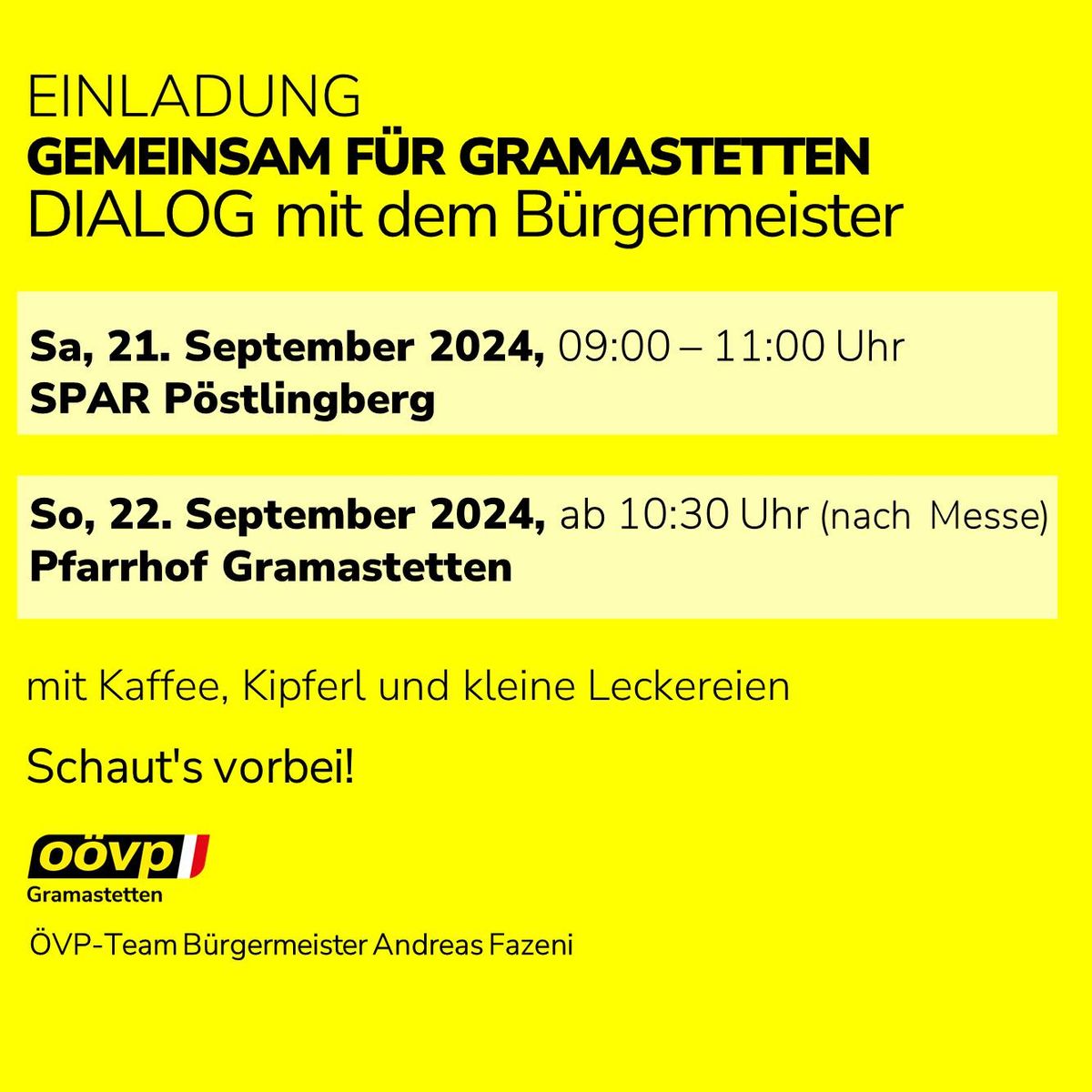 DIALOG-Fr\u00fchst\u00fccke mit Bgm. Mag. Andreas Fazeni