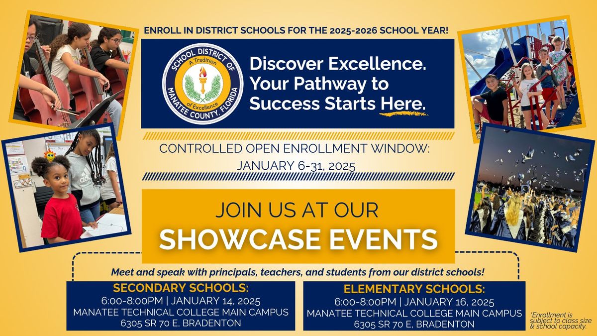 School District of Manatee County Showcase Event: Secondary Schools (Grades 6-12)