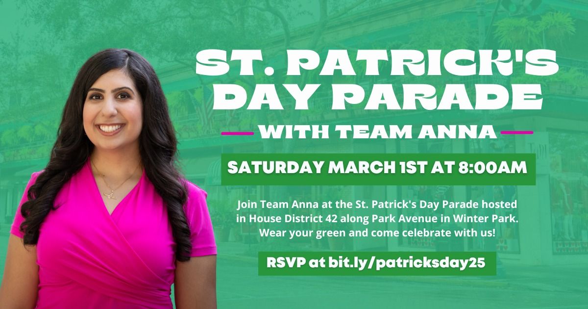 Join Team Anna for the Winter Park St. Patrick's Day Parade