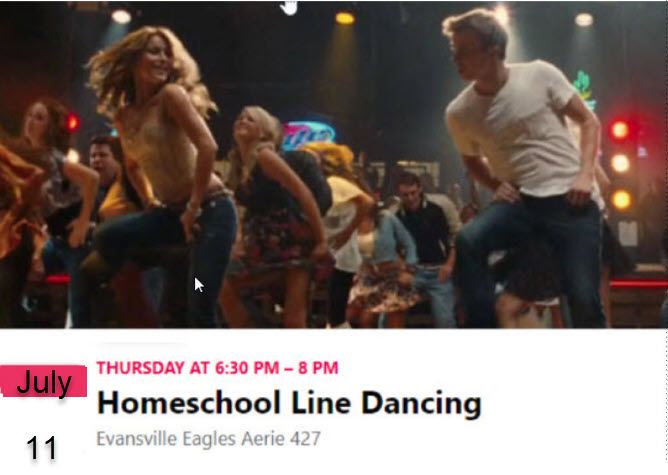 Home School Line Dance Lessons