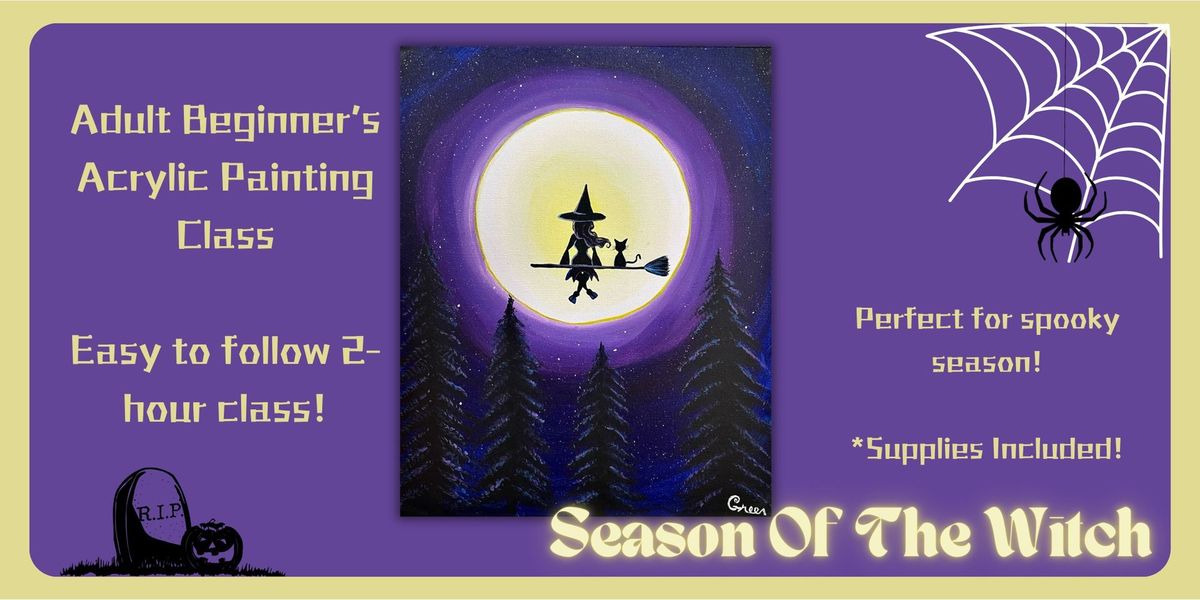 Season of the Witch Acrylic Painting Class