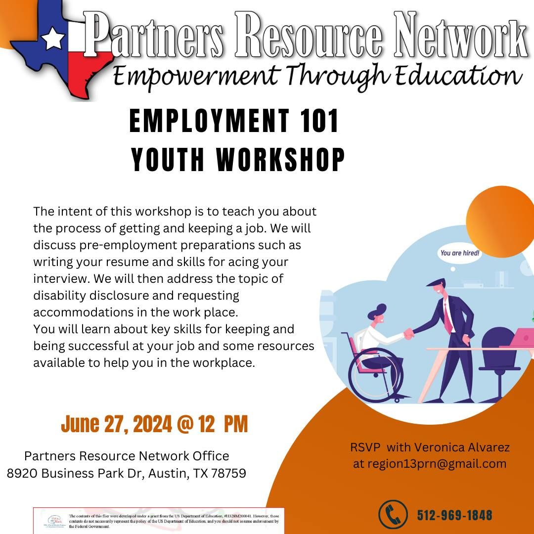 Employment 101 - Youth Workshop 