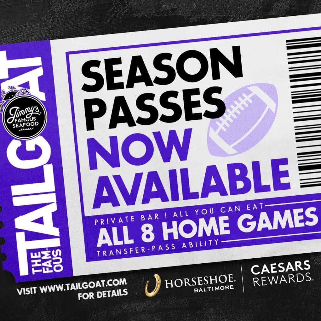 Baltimore Ravens Season Tickets (Includes Tickets To All Regular Season Home Games)
