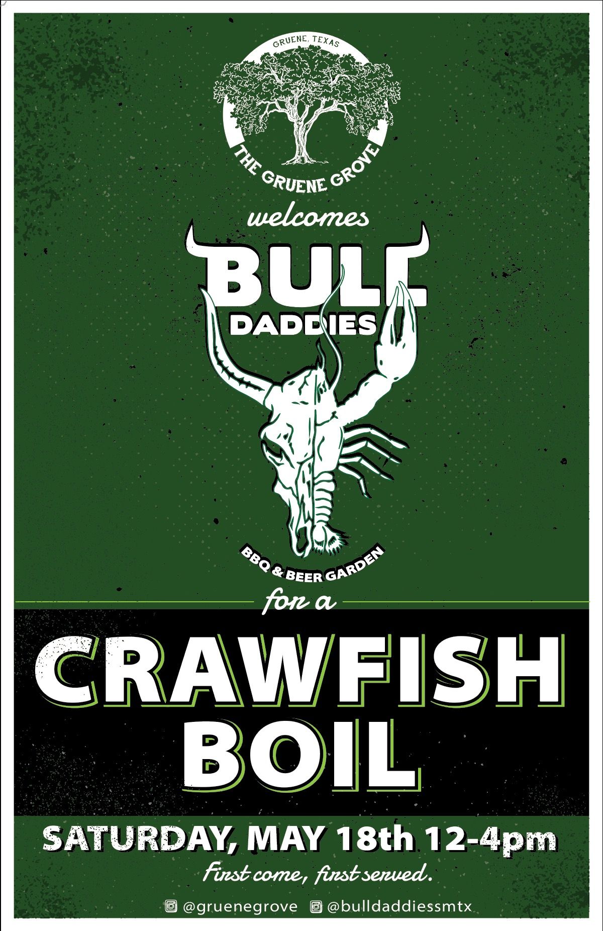 CRAWFISH BOIL @ Gruene Grove ft. Bull Daddies