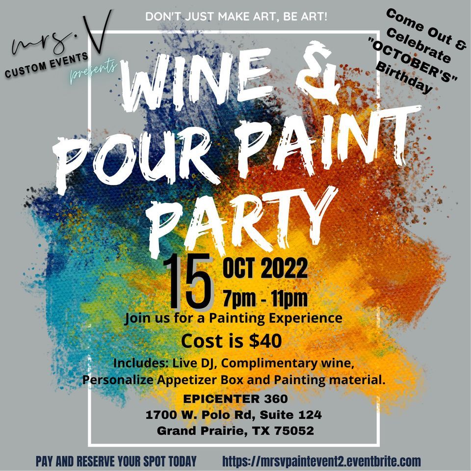 Wine & Pour Painting Party