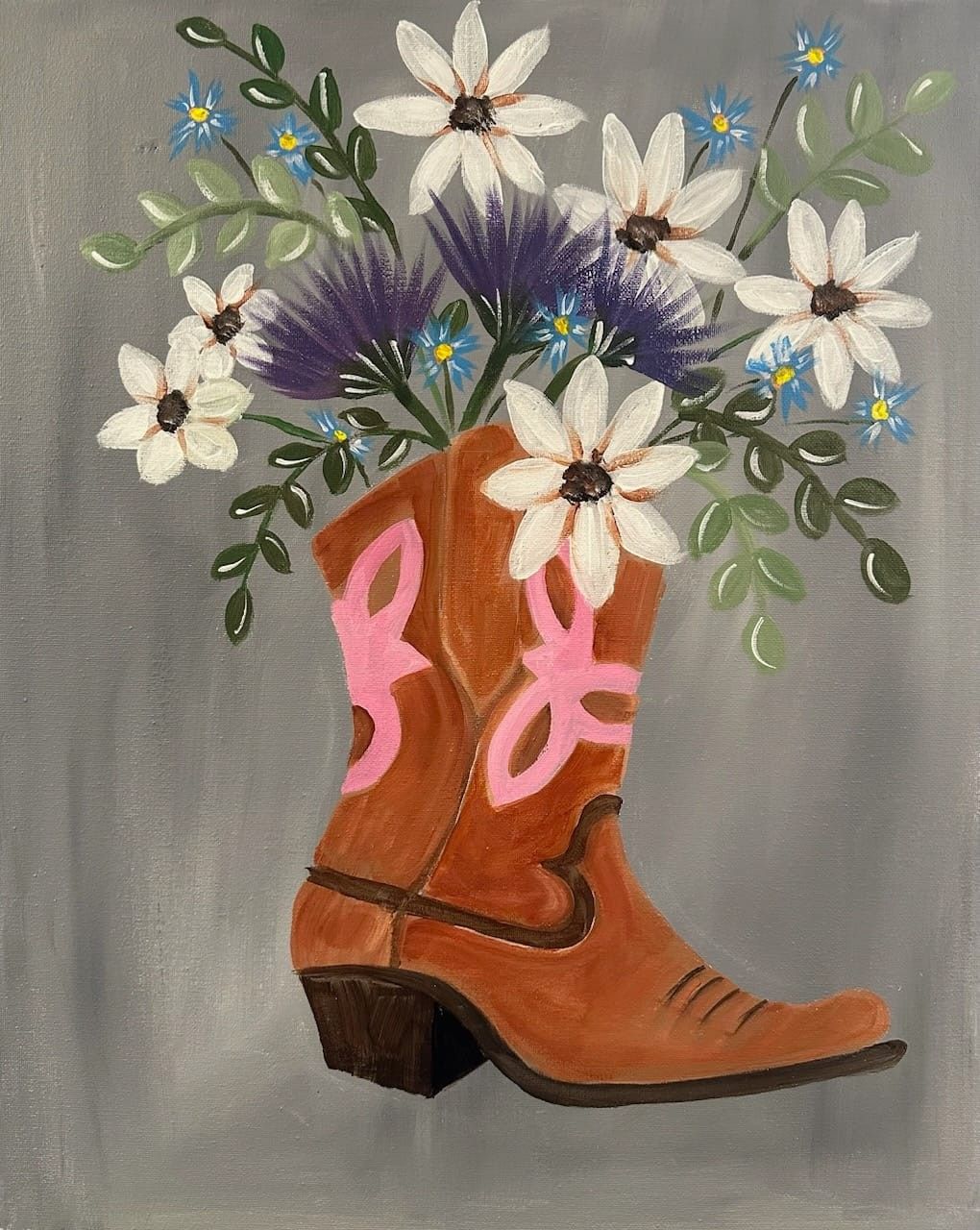 El Agave and Paint ~ Boot Bouquet 92
