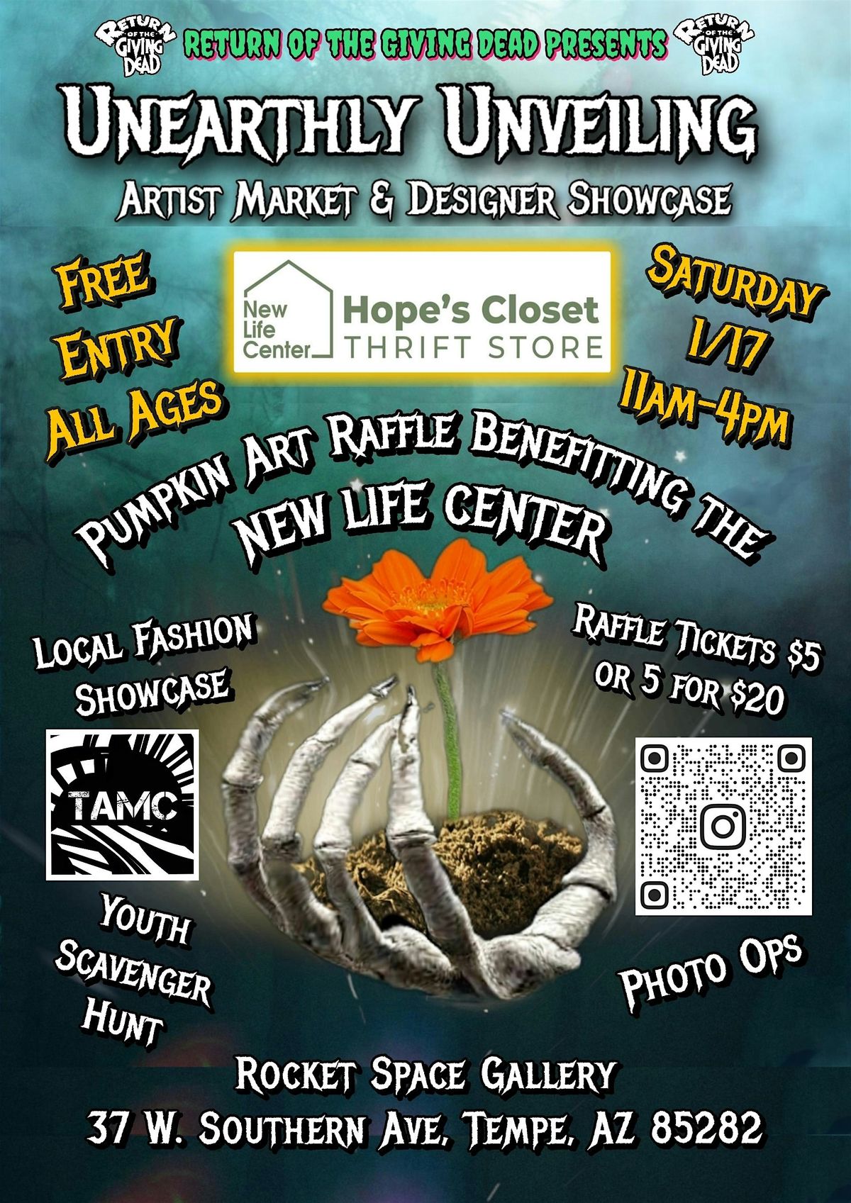 Unearthly Unveiling: Artist Market and Designer Showcase
