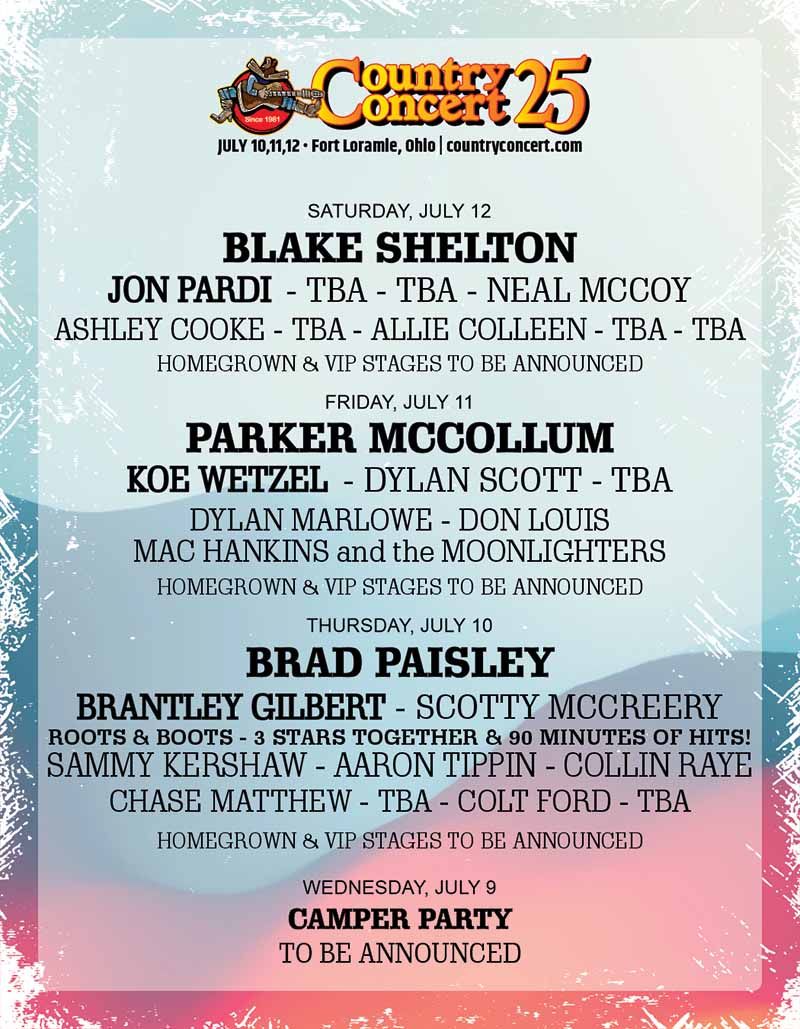 Concert in the Country - Friday