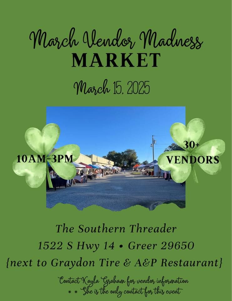 March Vendor Madness Market