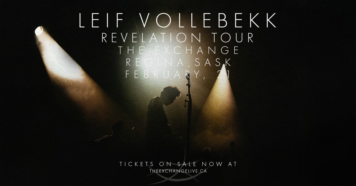 Leif Vollebekk - Revelation Tour 