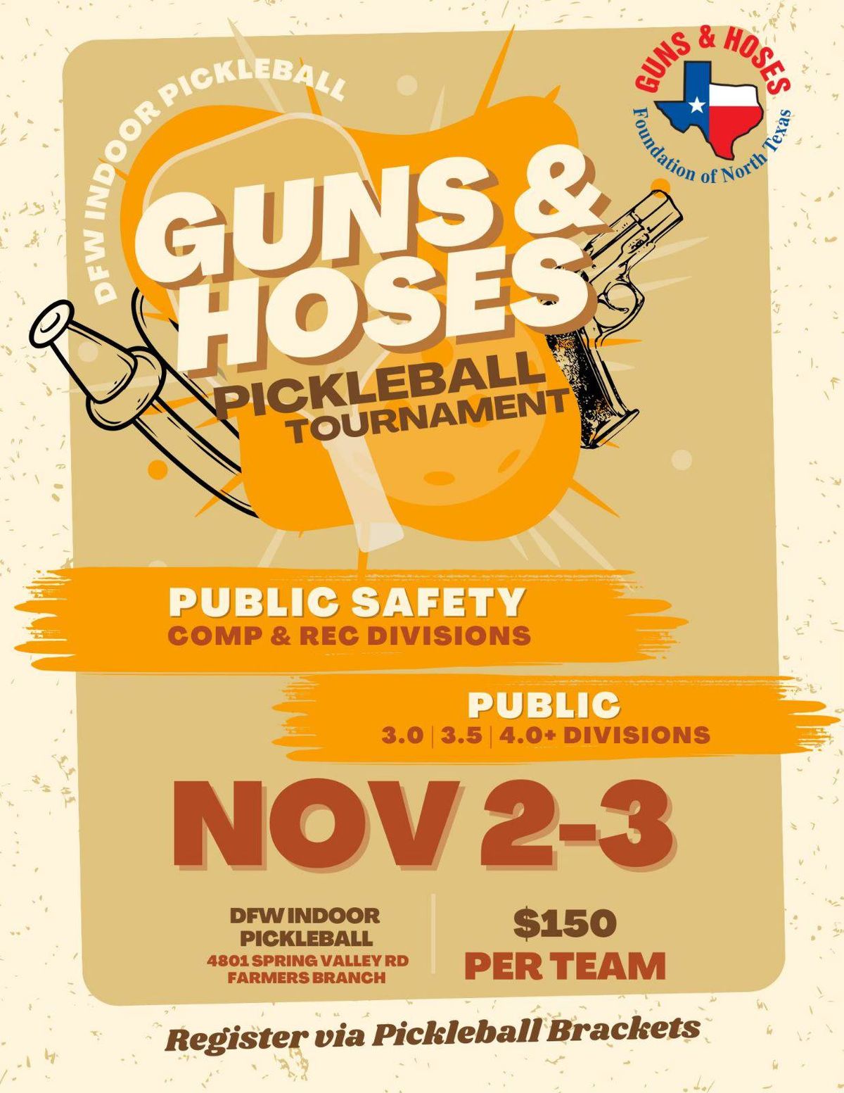 Guns & Hoses Pickleball Tournament