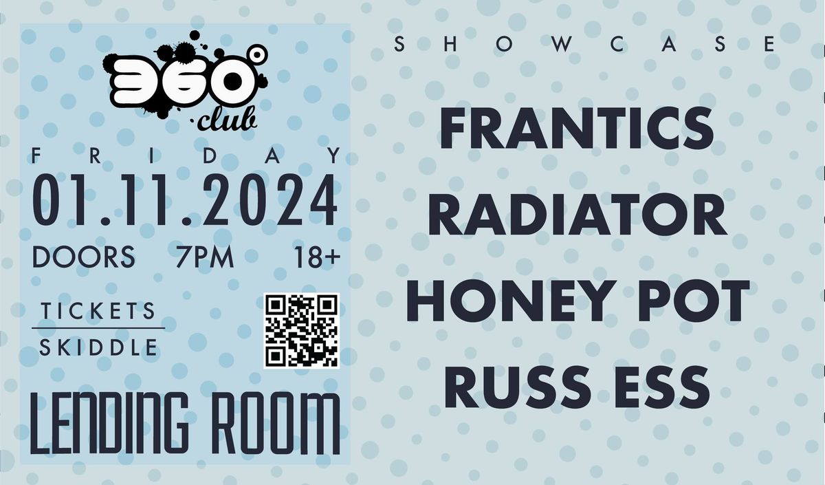 A SHOWCASE WITH - FRANTICS \/ RADIATOR \/ HONEY POT \/ RUSS ESS