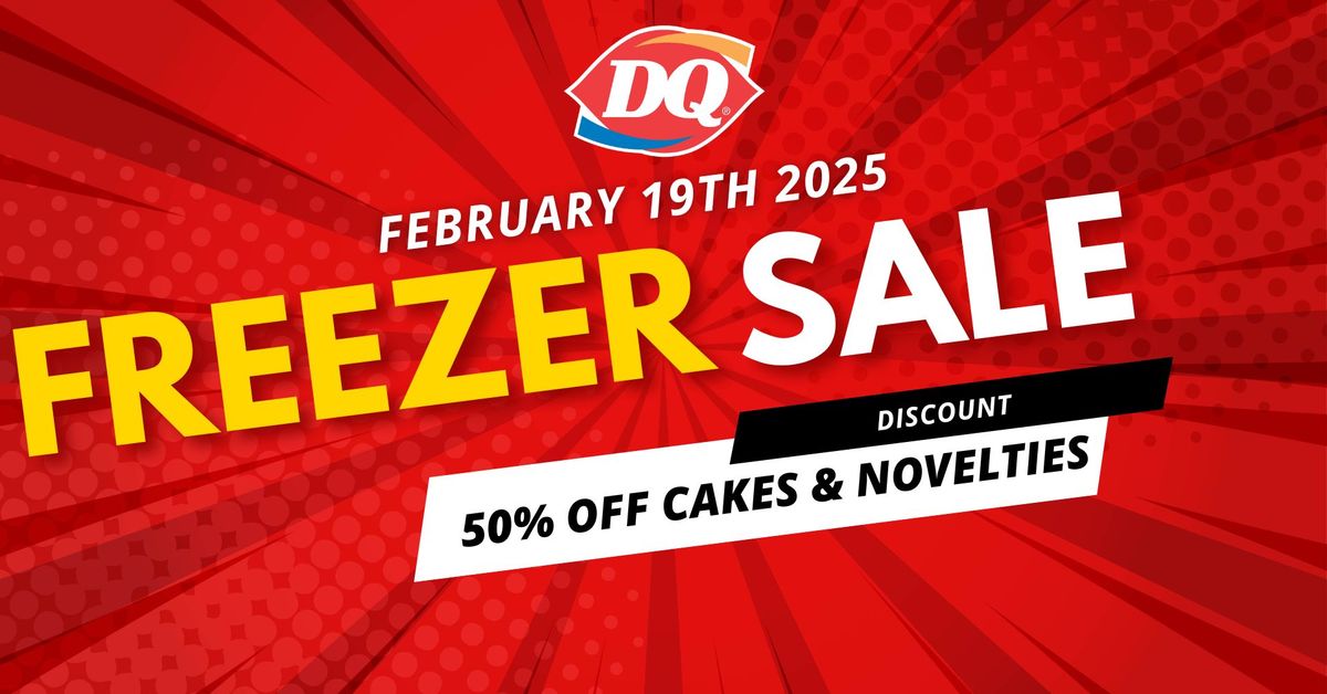 50% OFF FREEZER SALE