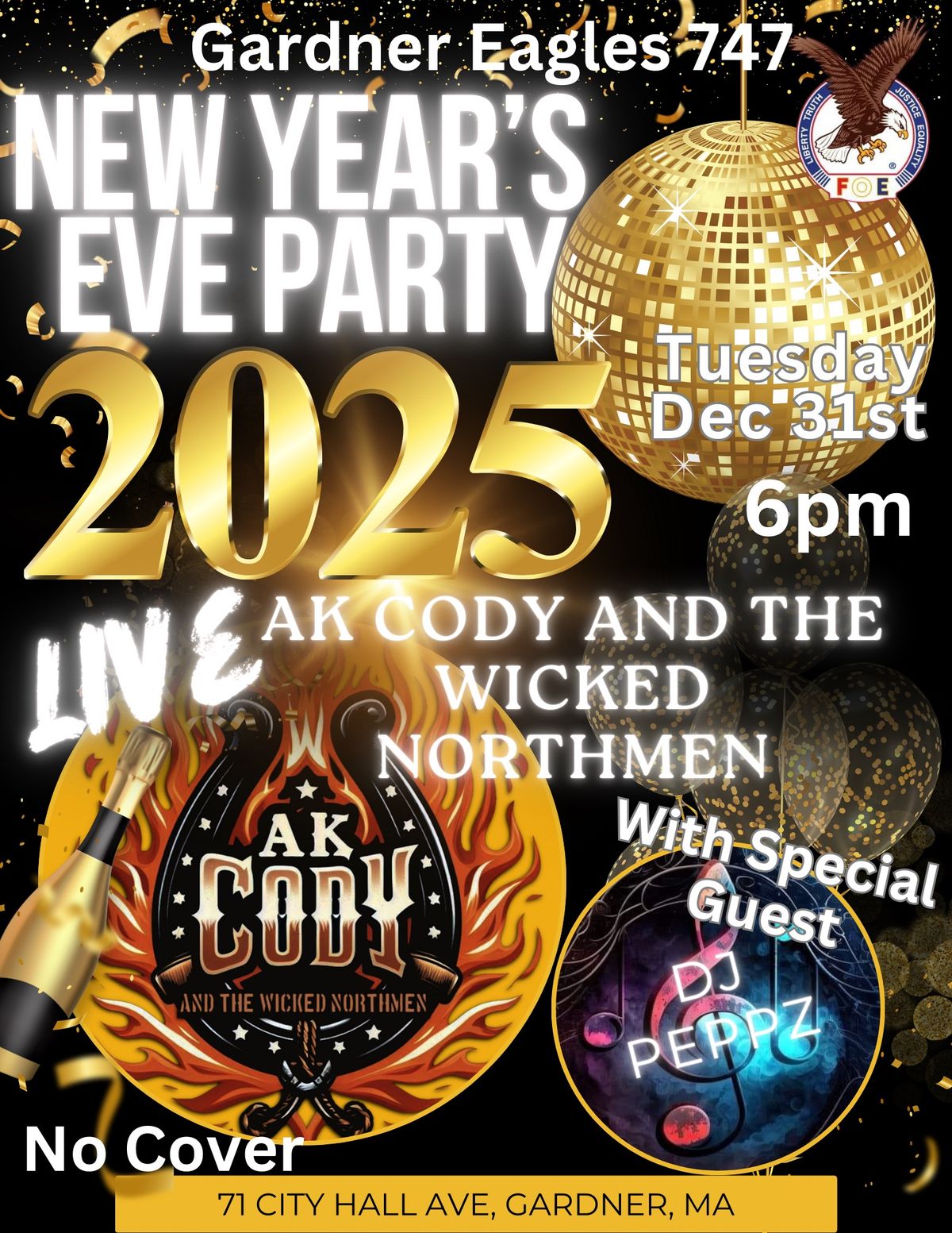 NEW YEARS EVE PARTY - COUNTDOWN TO 2025!!