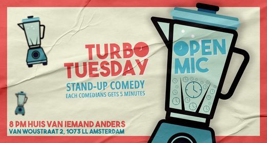 TURBO TUESDAY - Standup Comedy Open Mic (English)