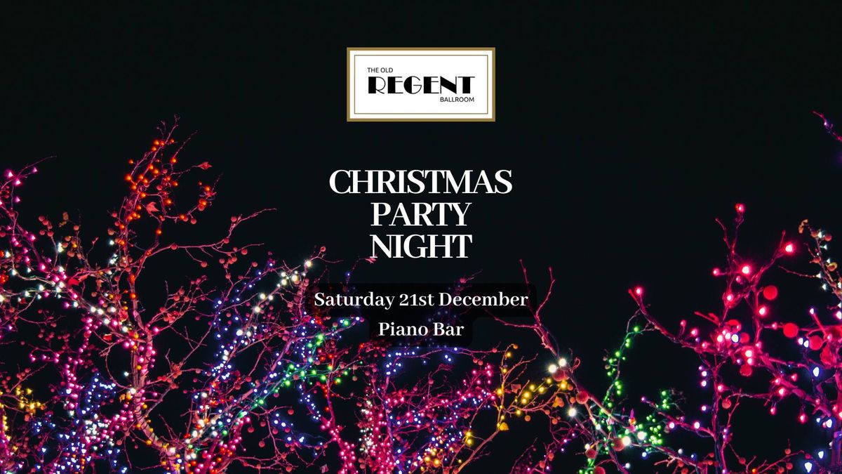 SOLD OUT* Christmas Party Night. Piano Bar Saturday 21st December