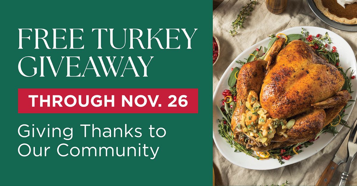 Free Turkey Giveaway