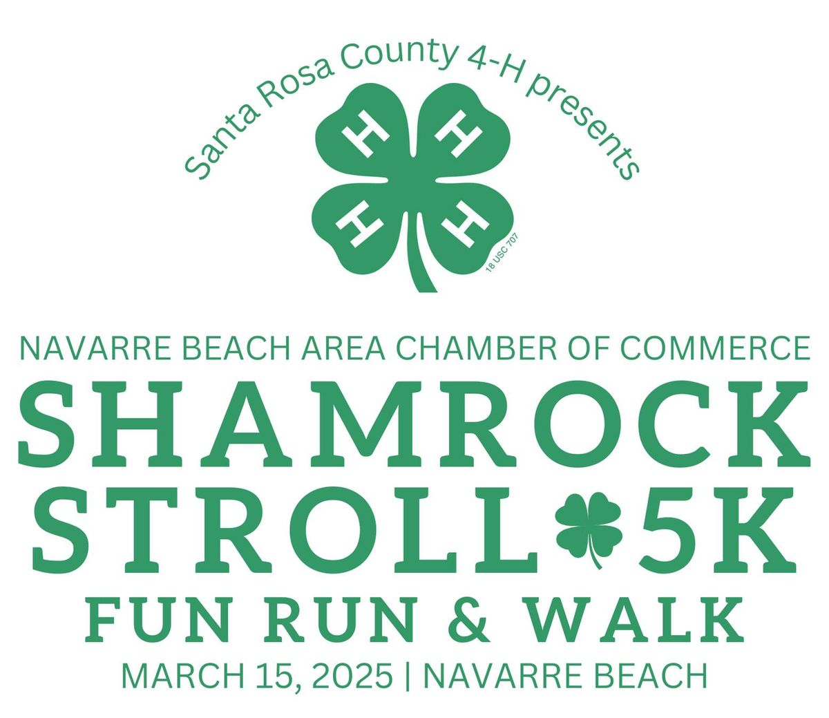 5th Annual Shamrock Stroll 5K Fun Run on Navarre Beach