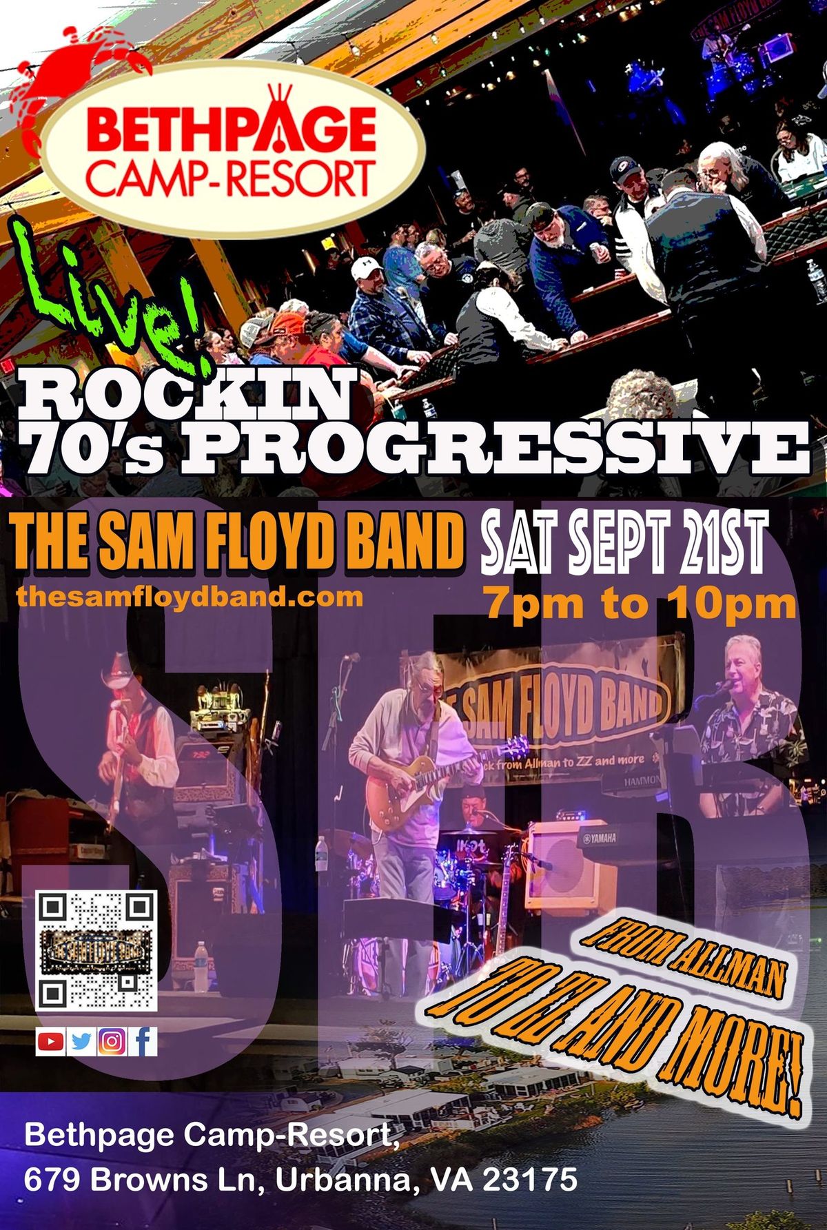 \ud83d\udea8\ud83d\udea8The Sam Floyd Band is back at Bethpage Camp-Resort \ud83d\udea8\ud83d\udea8