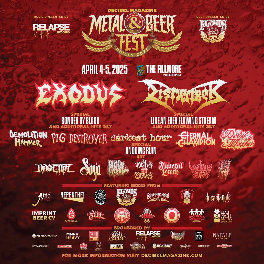 2025 Decibel Metal and Beer Fest - Friday at The Fillmore Philadelphia