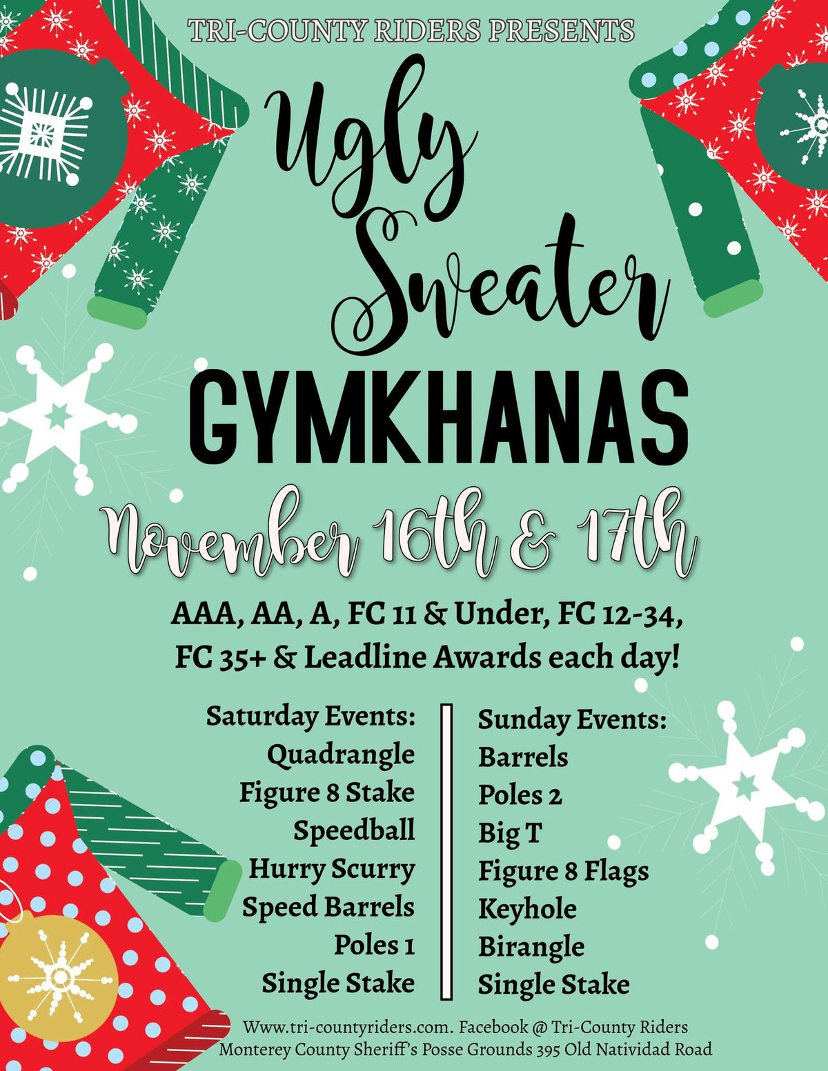 Ugly Christmas Sweater Gymkhanas 