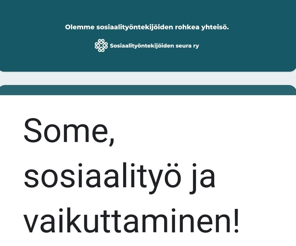 Some, sosiaality\u00f6 ja vaikuttaminen