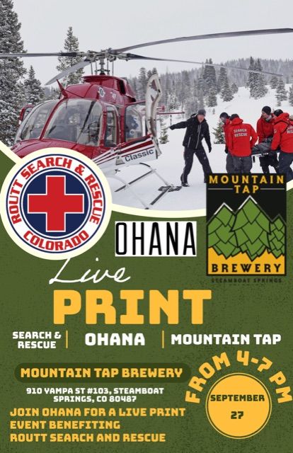 Live screen print fundraiser with Ohana