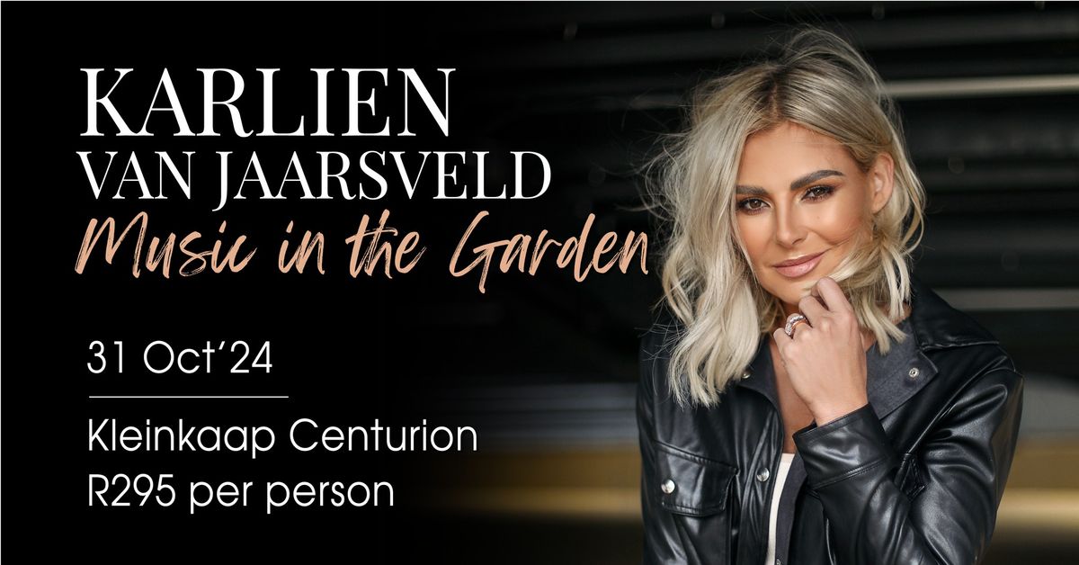 Karlien van Jaarsveld LIVE at Kleinkaap ? Music in the Garden