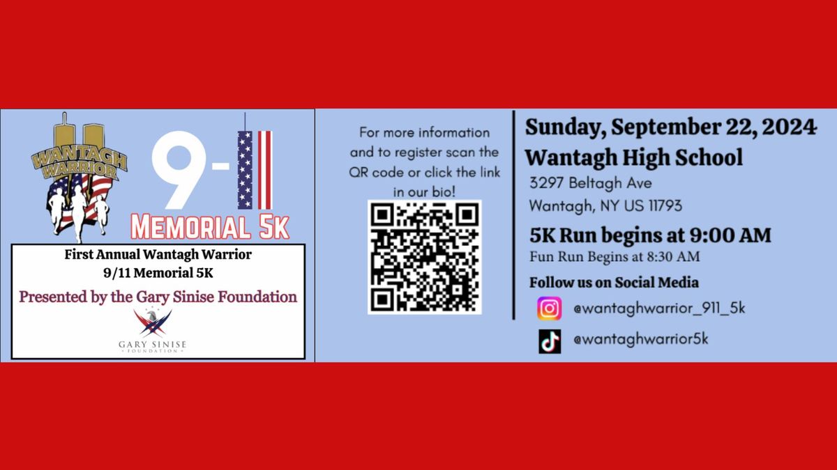 Wantagh Warrior 9\/11 Memorial 5K Run