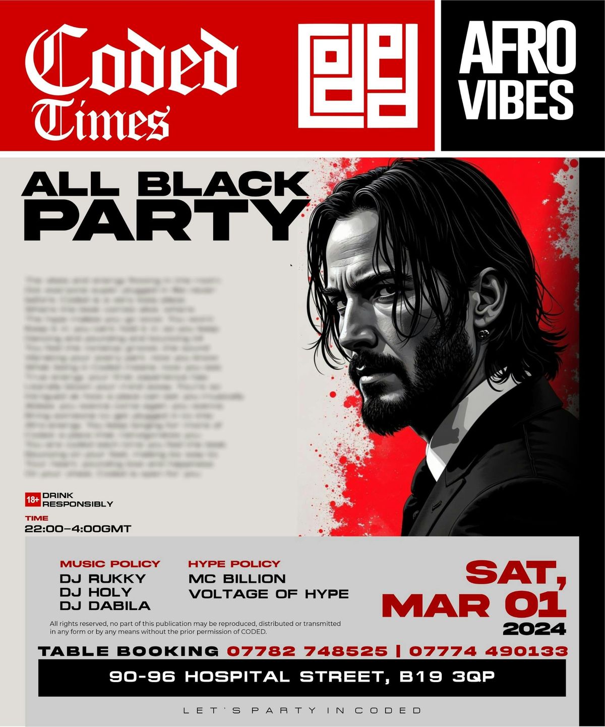 AFRO VIBES: ALL BLACK PARTY 