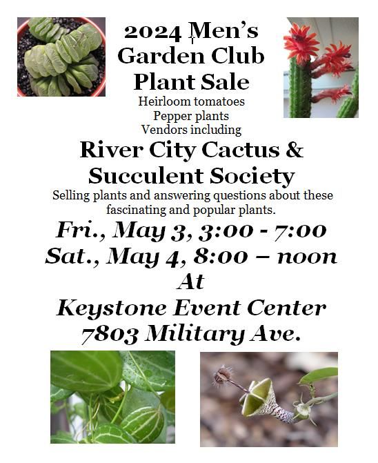 River City Cactus Club at Men's Garden Club Event