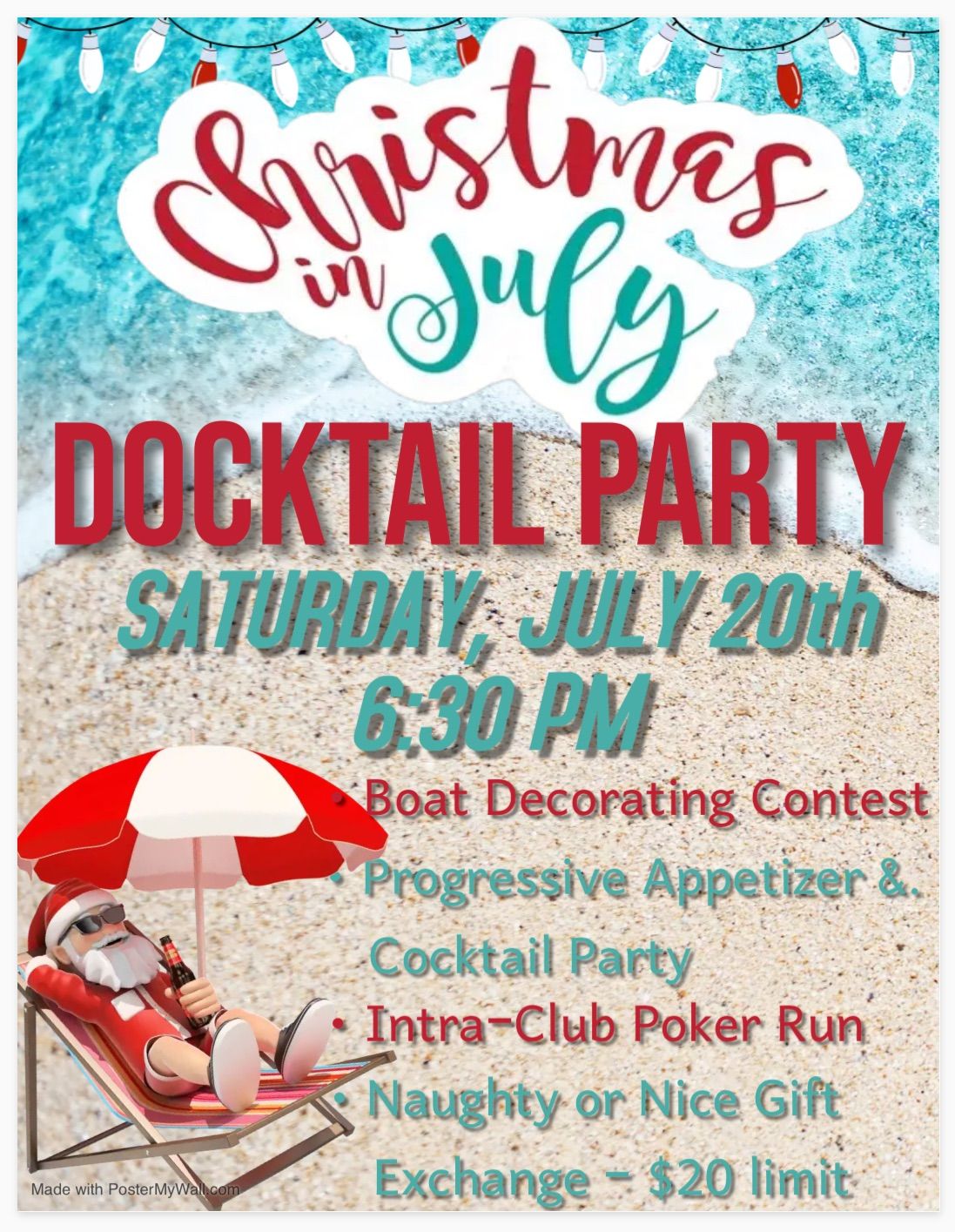 Christmas in July Docktail Party - Members Only