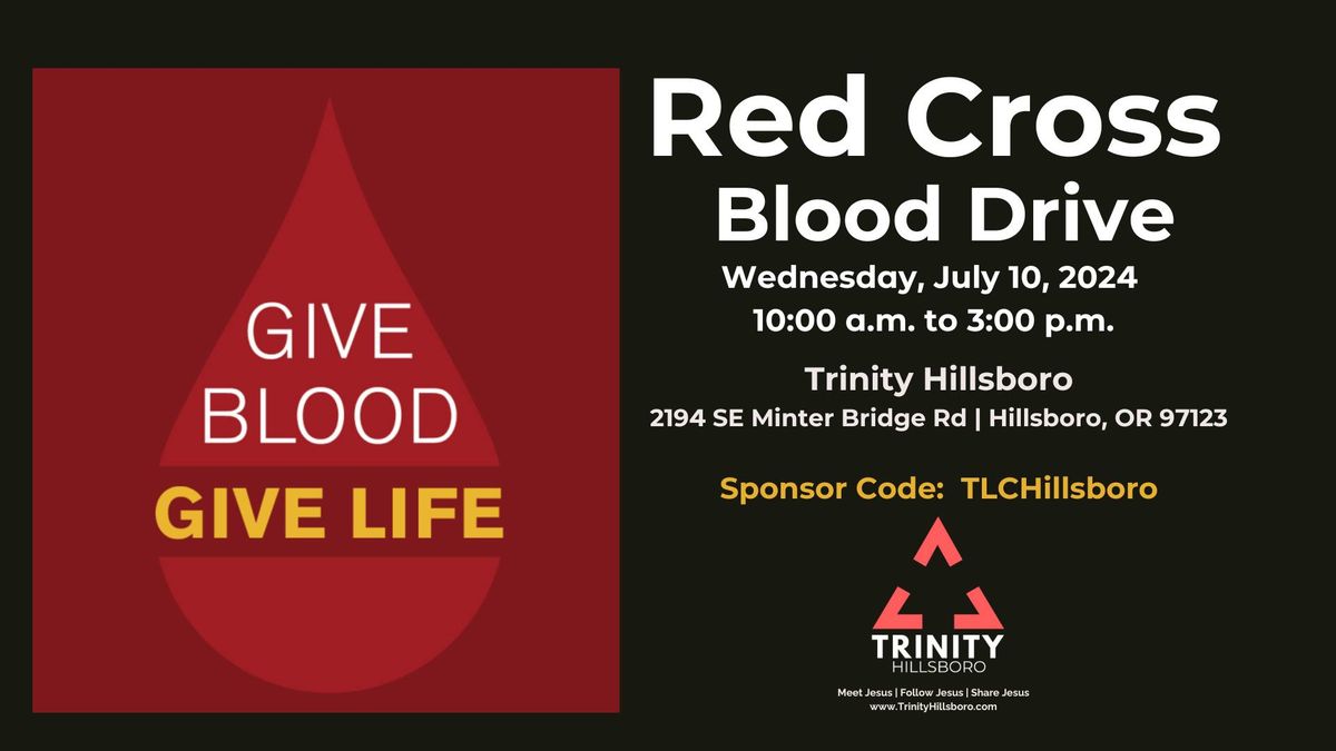 Trinity Hillsboro Red Cross Blood Drive 
