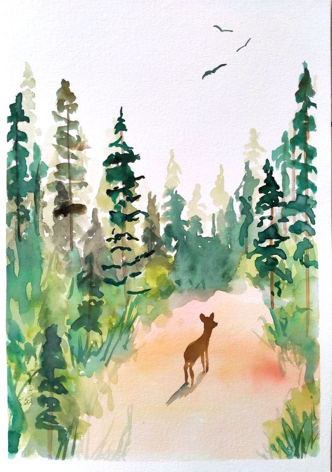 Auckland Watercolour and Wine Night - OH Deer!