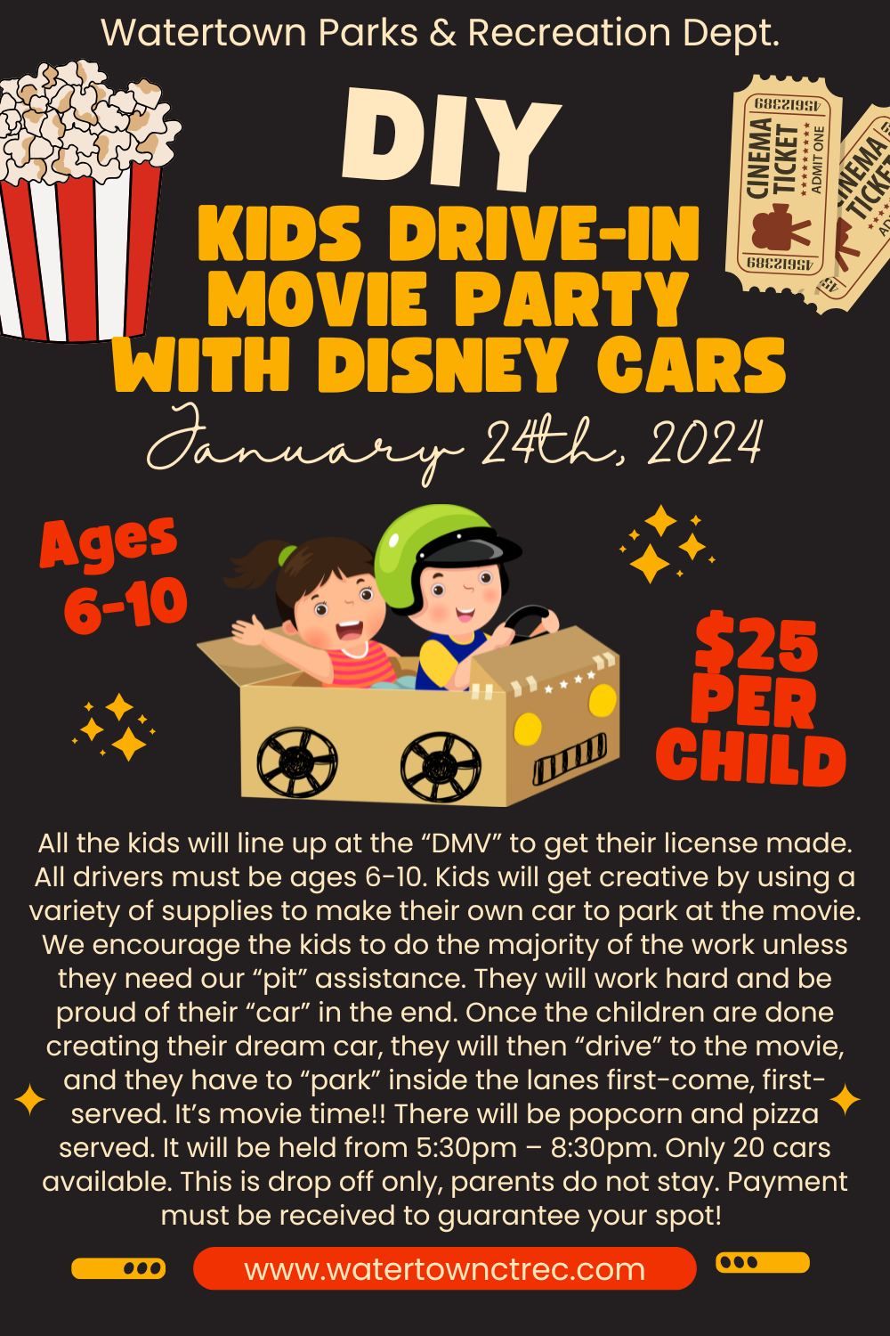 DIY KIDS DRIVE-IN MOVIE PARTY