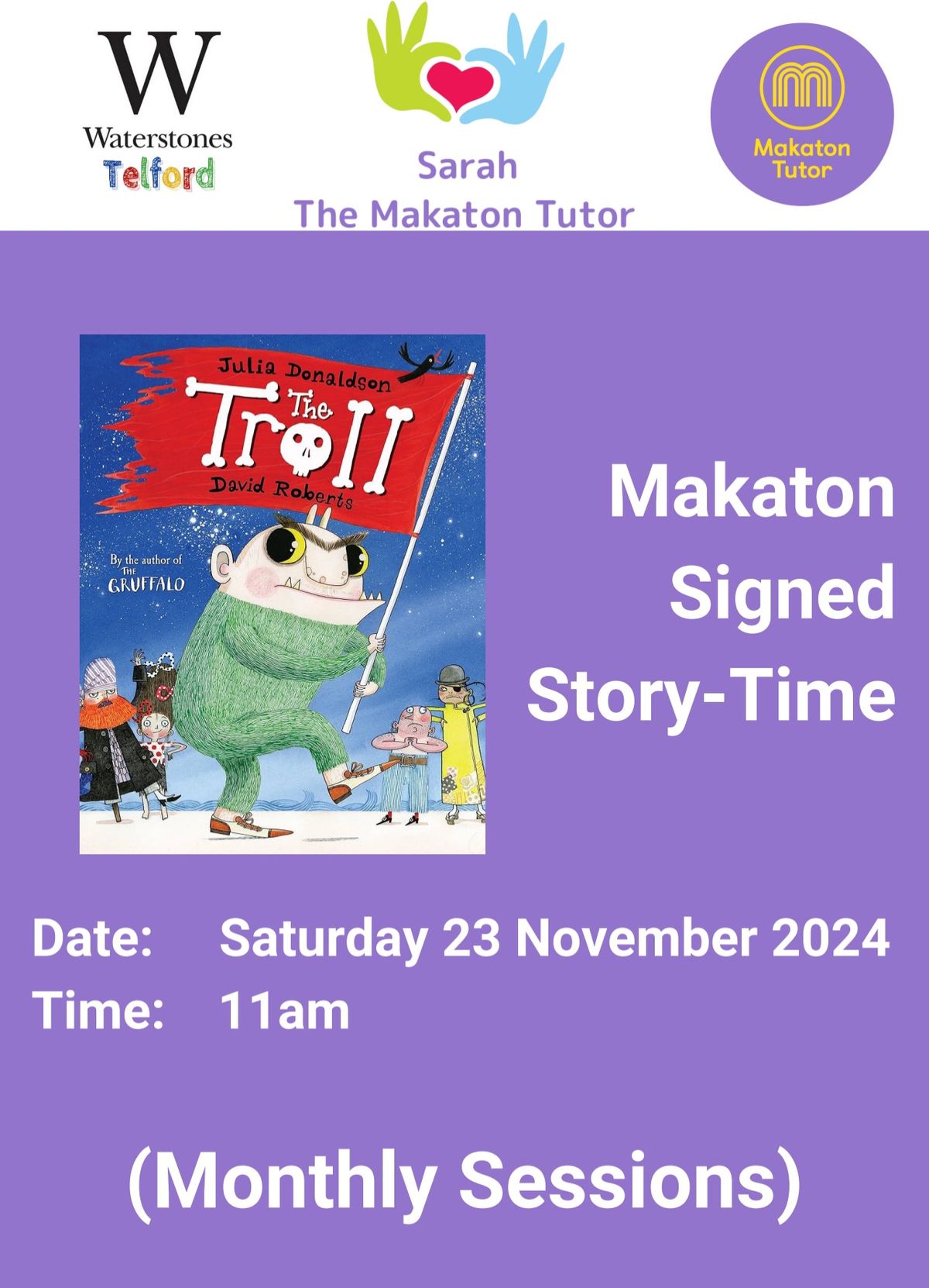 \u2b50\ufe0f Makaton Signed Storytime \u2b50\ufe0f                 \u2018The Troll\u2019