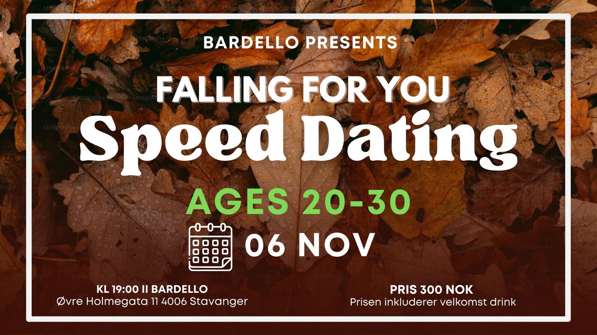 Speed \u200b\u200bDating - 06 Nov : Ages 20-30