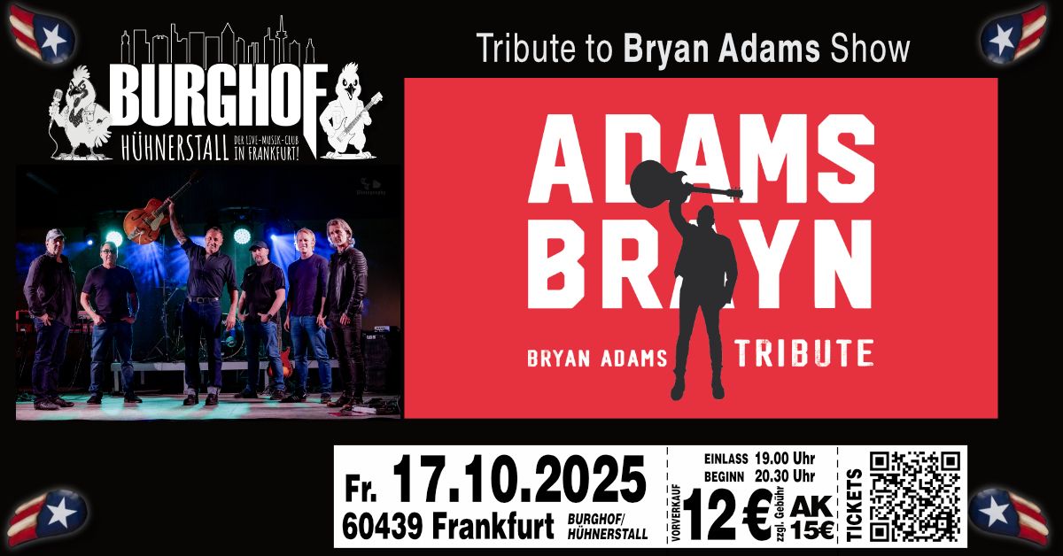 ADAMS BRAYN - Tribute to Bryan Adams Show