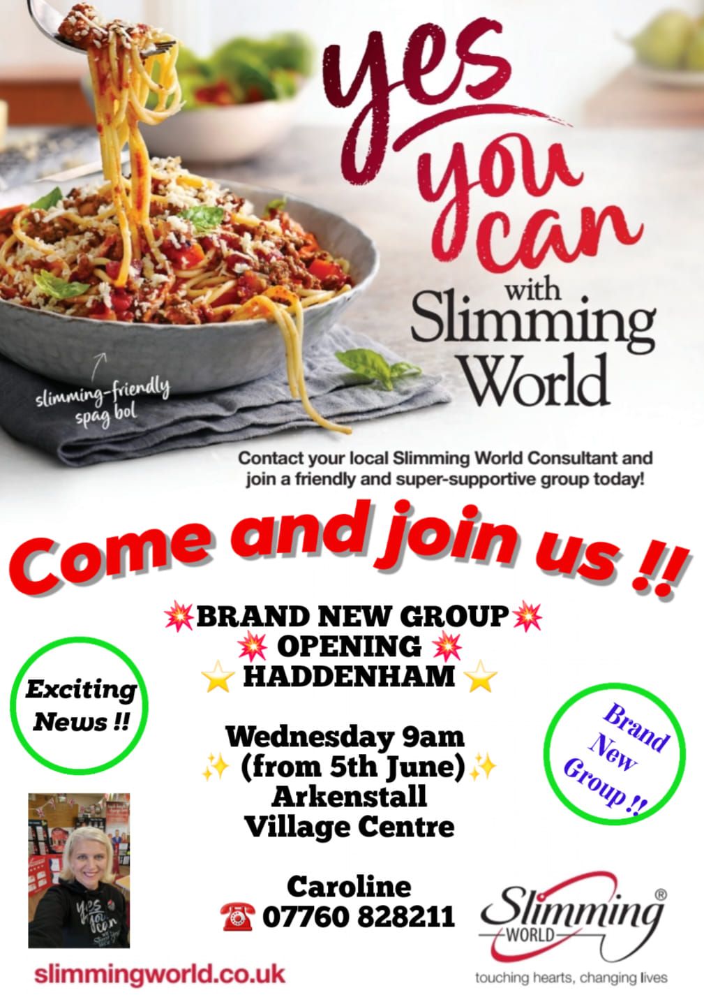 New Slimming World Group Opening in Haddenham 