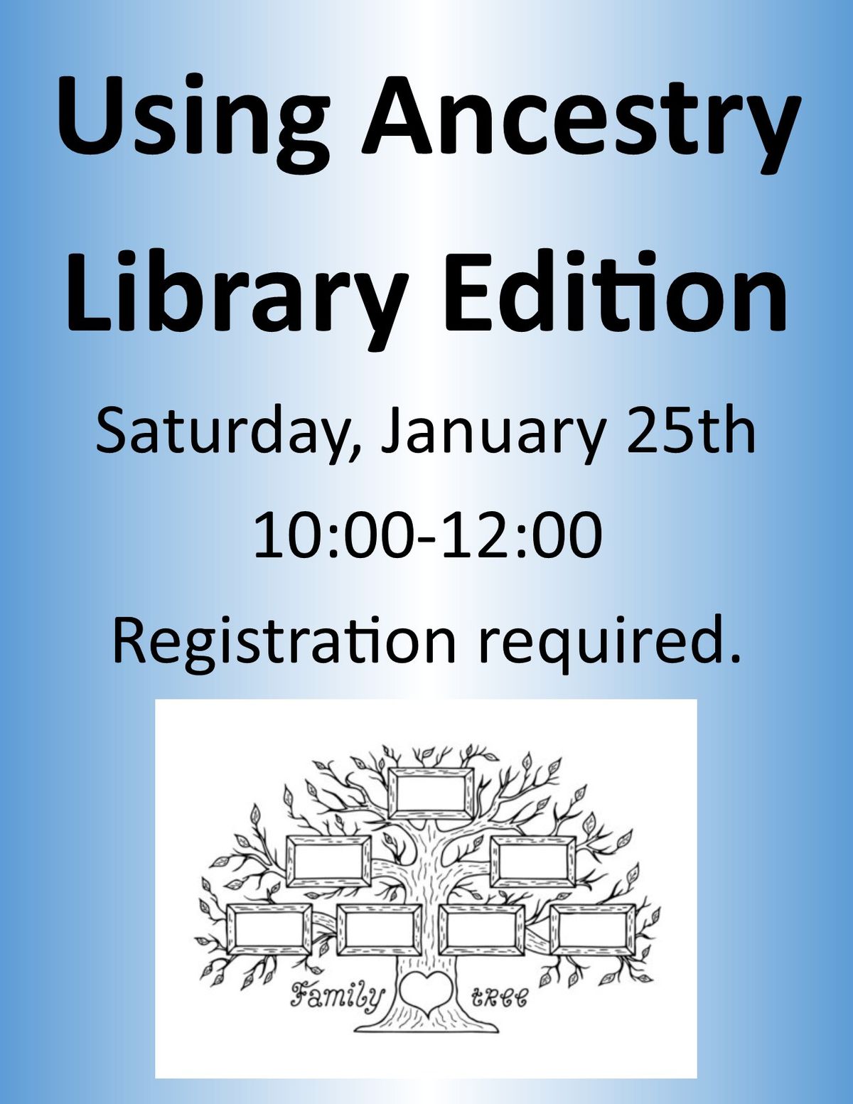 Ancestry Library Edition Workshop