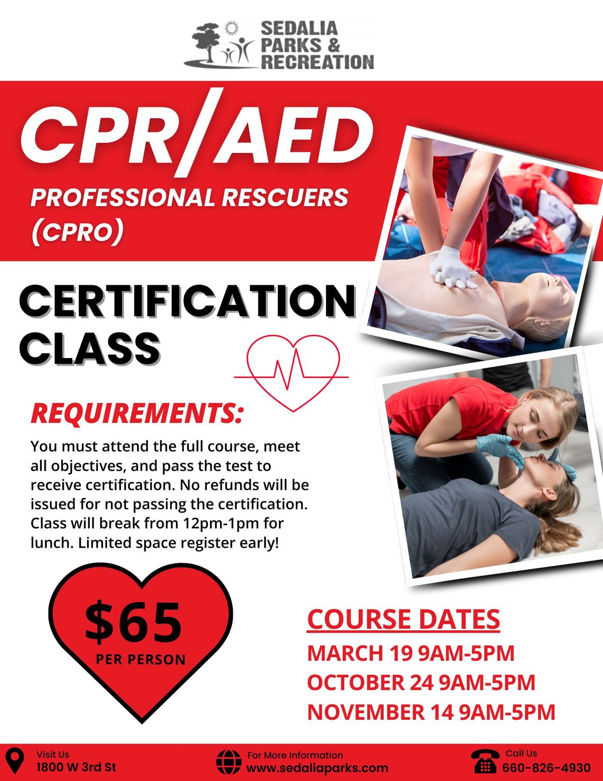 CPR\/AED Professional Rescuers (CPRO) Certification Course