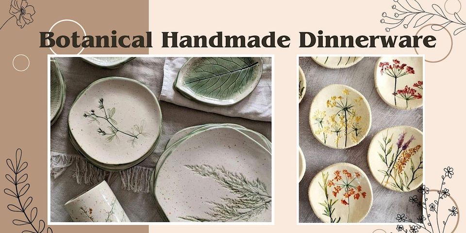 Pottery Workshop -Botanical Handmade Dinnerware-Adelaide , SA